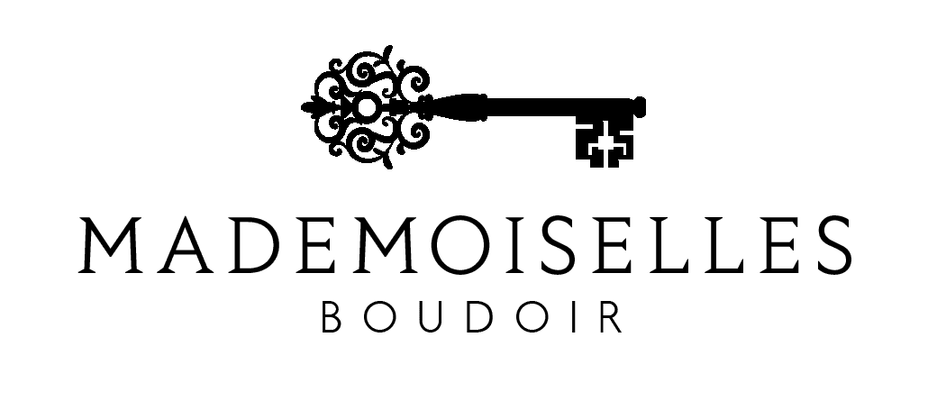 Black logo for Mademoiselles Boudoir